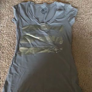 Gray cotton short sleeve